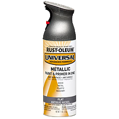 Rust-Oleum® Flat Metallic Spray Paint Flat Flat Antique Nickel (11 Oz, Flat Antique Nickel)