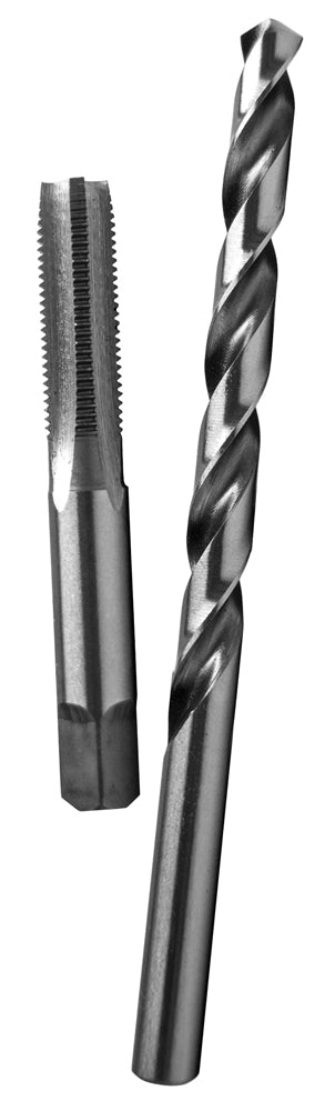 Century Drill And Tool Carbon Steel Plug Tap 5/16-24 Nf I Letter Drill Bit Combo Pack