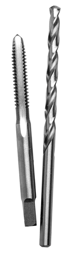 Century Drill And Tool Carbon Steel Plug Tap 10-32 And #21 Wire Gauge Drill Bit Combo Pack