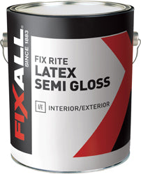 FixAll F62300-1 Work Paint Interior & Exterior Semi-Gloss Paint, White - 1 gal