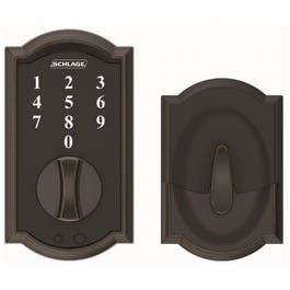 Touch Keyless Deadbolt, Camelot Trim, Aged Bronze