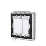 Hubbell Taymac 2-Gang Weatherproof Flip Cover Flat Clear