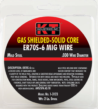 K-T Gas Shielded Solid Core ER 70S-6 Mig Wire