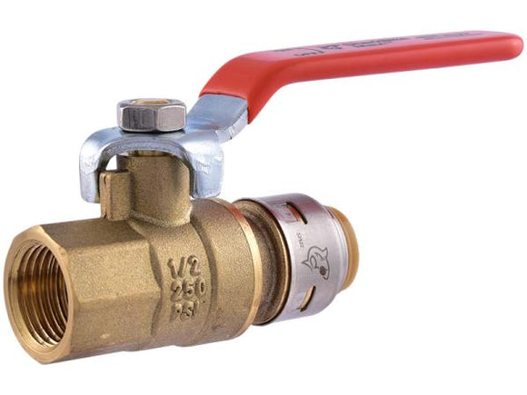 SharkBite Max Push Ball Valve with FNPT Connector