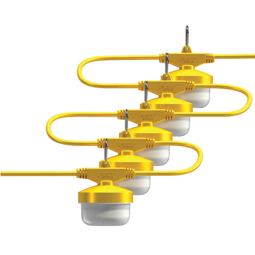 Feit Electric 50 ft. 8000 Lumens ProSeries 5-Lamp Flood String LED Work Light