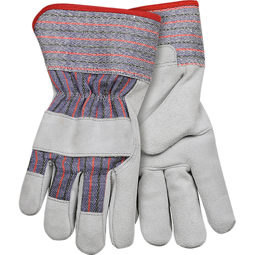 Kinco Economy Suede Cowhide Palm with Safety Cuff Striped