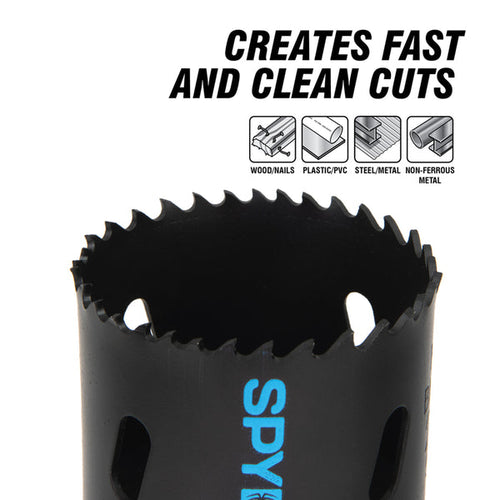 Spyder  600098CF 3-5/8   Bi-Metal   Hole   Saw   Rapid   Core   Eject™