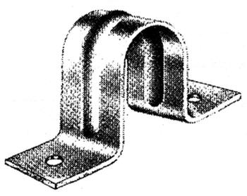 American Granby 600-2 Galvanized Pipe Strap 2 Hole
