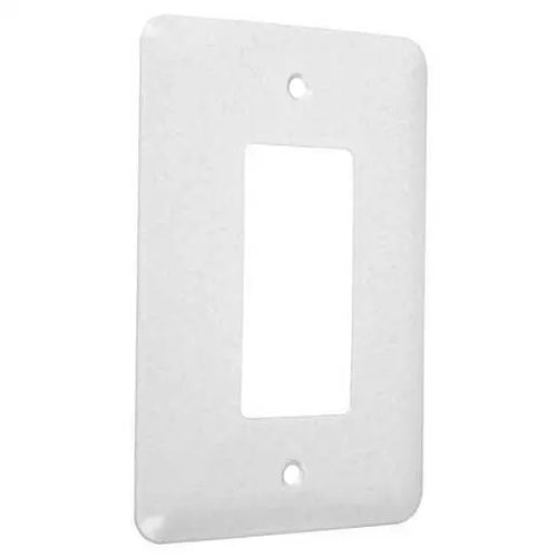 Hubbell TayMac 1-Gang Metal Wallplate, Maxi, Decorator, White Textured