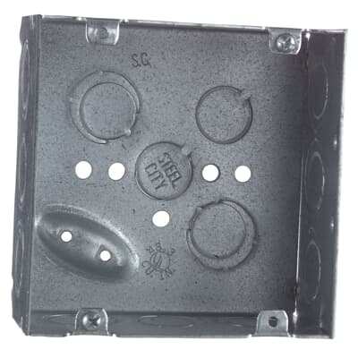 Steel City 2-gang Deep 42 Cu. In. Work Metal Square Electrical Box