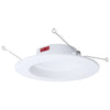 Satco 8 Watt LED Downlight Retrofit 5-6 Inch CCT Selectable Round White Finish