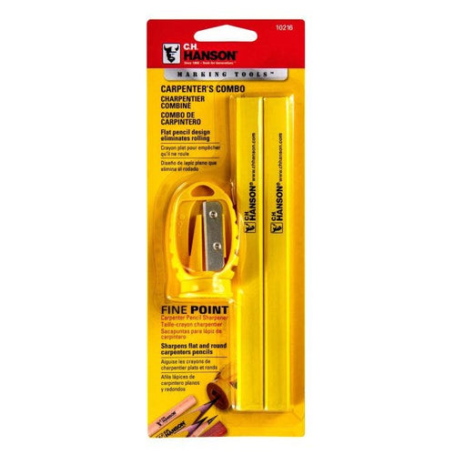 C.H. Hanson 2 Carpenter Pencils With 1 Sharpener