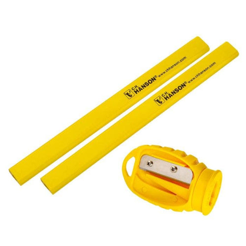 C.H. Hanson 2 Carpenter Pencils With 1 Sharpener