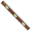 Kraft Tool Company 24” Professional Mahogany I-Beam Level (6 Vials)