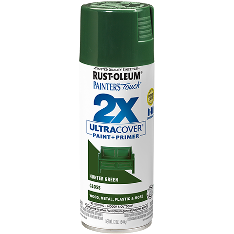 Rust-Oleum Painter's Touch® 2X Ultra Cover® Gloss Spray Paint (12 oz. Spray, Gloss Hunter Green)