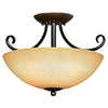 Hardware House 543769 Ceiling Light Fixture, Berkshire Series ~ Classic Bronze Finish