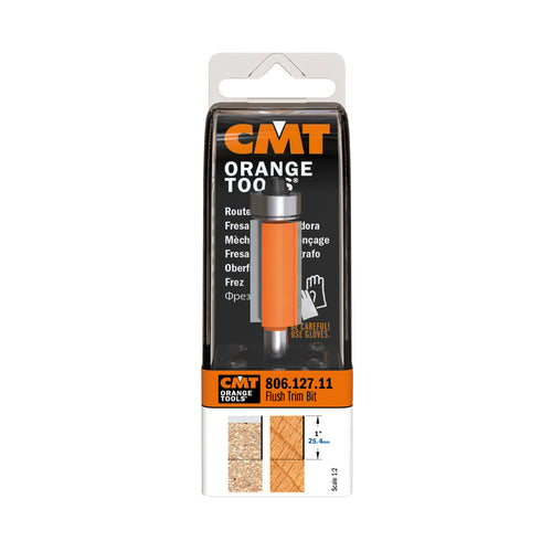 CMT 806.128.11 Flush Trim Bit 1/4-inch Shank 1/2-inch Cutting Length Carbide-Tip