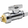 Proline Brass Push Straight Valve 1/2” x 3/8”