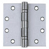 Ball-Bearing Hinge With Removable Pin, Satin Stainless Steel, 4.5 x 4.5-In.