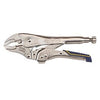 Locking Pliers With Cutter, Curved Jaw, 10-In.