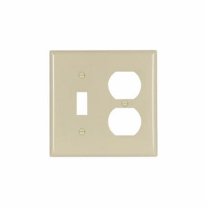 Eaton Cooper Wiring Combination Wallplate, Ivory