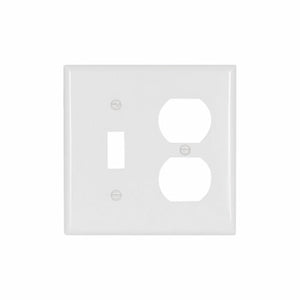 Eaton Cooper Wiring Combination Wallplate, White
