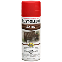 Rust-Oleum® Satin Enamel Spray American Red (340g, American Red)