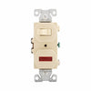 Eaton Cooper Wiring Commercial Grade Combination Switch 15A, 120V Ivory (Ivory, 120V)