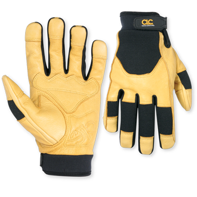 Custom Leathercraft Top Grain Goatskin With Reinforced Palm Gloves Medium