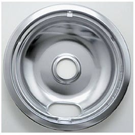 Electric Range Drip Pan, A Series Plug-In Element, Chrome, 6-In.