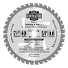 CMT Orange Tools ITK Contractor Finishing Circular Saw Blades 7-1/4 x 40 Teeth, 10 ATB with 5/8-Inch Bore