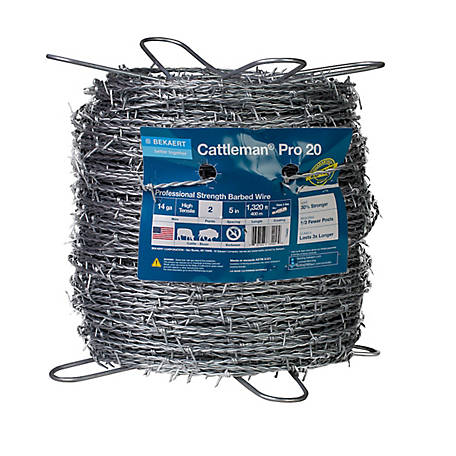 Bekaert Corp 14 Gauge Cattleman Pro Barbed Wire High Tensile 5