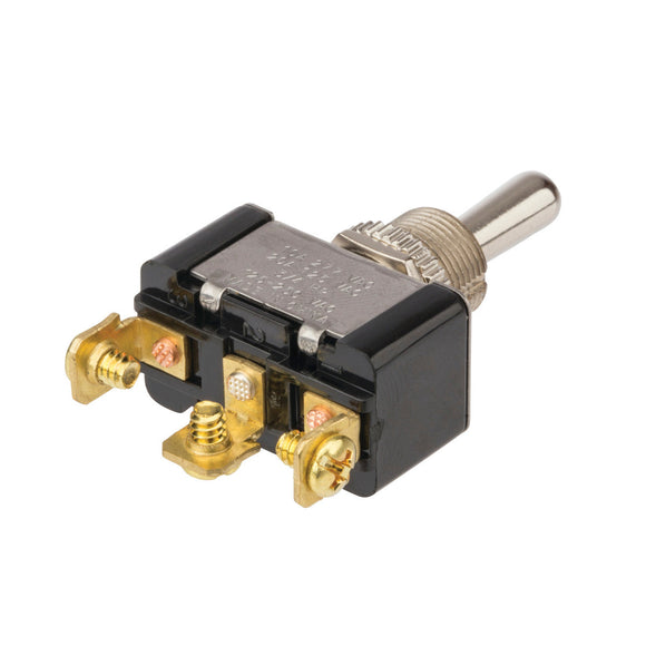 NSI Industries 78160TS Toggle Switch 1-Pole SPDT On-Off-On 125/250 Volt AC 20/10 Amp Metallic