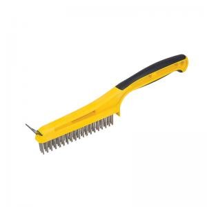 Hyde Tools Stainless Steel Stripping Brush with Scraper 1/2