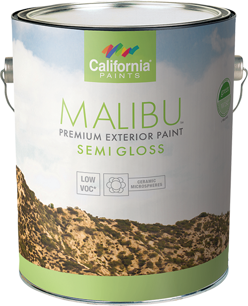 California Products Malibu Premium Exterior Paint Semi Gloss - Deep Base - 1 qt.