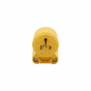 Eaton Cooper Wiring Arrow Hart Straight Blade Plug 15A, 125V Yellow