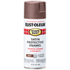 Rust-Oleum® Protective Enamel Spray Paint Satin Chestnut Brown (12 Oz, Satin Chestnut Brown)