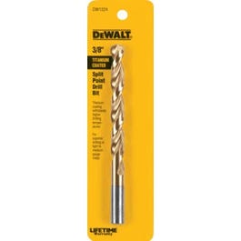 3/8-In. Titanium-Coated Drill Bit