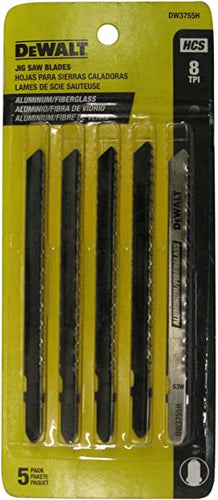 Dewalt T Shank Wood Cutting Jig Saw Blades 4-Inch 8 TPI