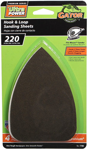 Gator Mouse detail sheets 220 Grit