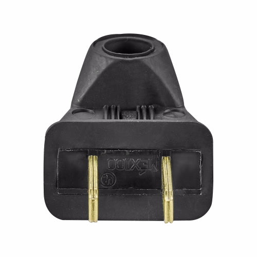 Eaton Cooper Wiring Straight Blade Angled Plug 15A, 125V Black (125V, Black)