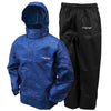 Frogg Toggs AS1310 - Mens All Sports Rain and Wind Suit, Royal Blue/Black Pants