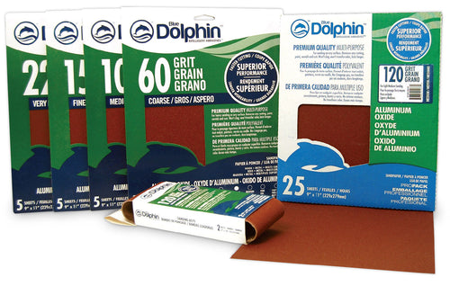 Linzer Blue Dolphin Aluminum Oxide Sandpaper Belts, 80-Grit, 3 x 24-In. 2 Pack