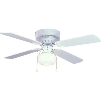 Hardware House 23-8762 Trinidad Design Series Ceiling Fan, Gloss White ~ 4 Blades