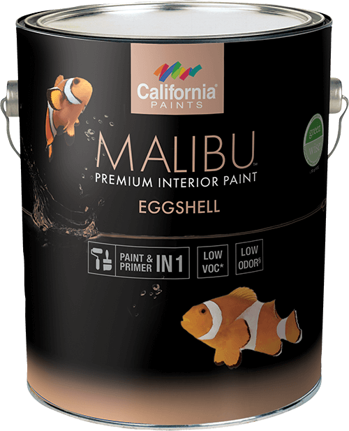 California Products Malibu Premium Interior Paint Eggshell Deep Base  - 1 Gallon