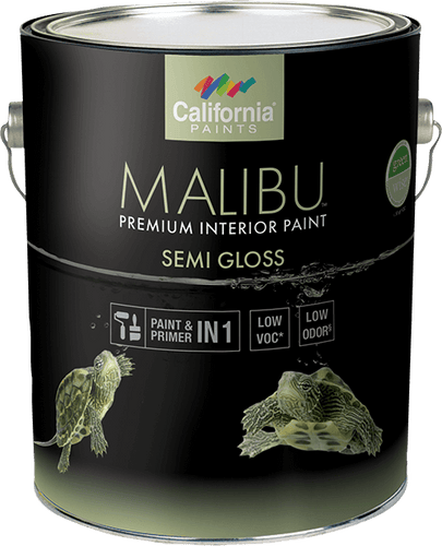 California Products Malibu Premium Interior Paint Semi Gloss  Pastel Base - 1 Gallon