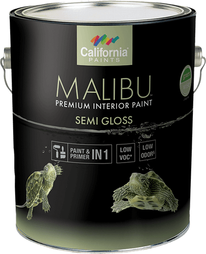 California Products Malibu Premium Interior Paint Semi Gloss Medium Base - 1 Gallon