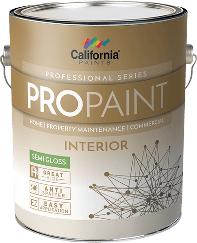 California Products ProPaint Interior Paint Semi Gloss Superhide White 5 Gallon