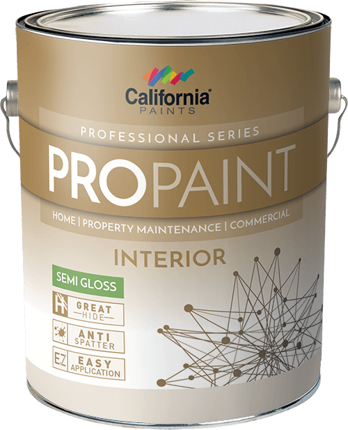 California Products ProPaint Interior Paint Semi Gloss Superhide White 5 Gallon