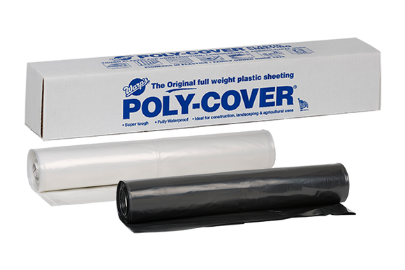 Warp Brothers Poly-Cover® Genuine Plastic Sheeting 6' x 100' x 6 Mil (6' x 100' x 6 Mil, Black)